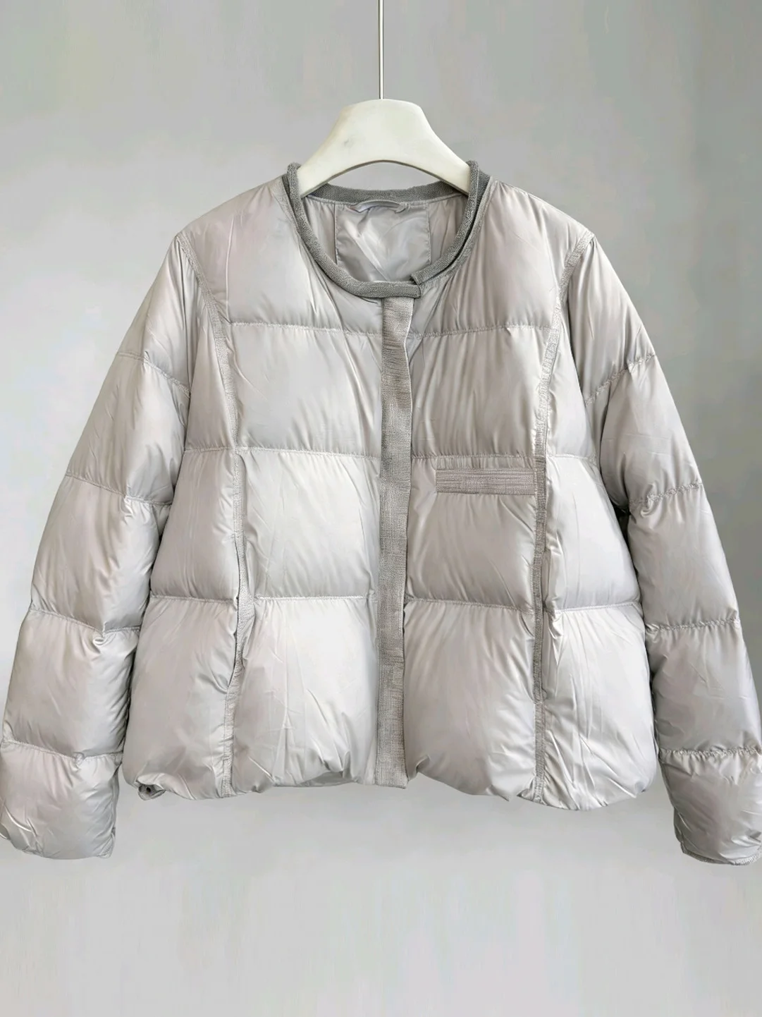 

Модная толстая хлопковая куртка с круглым вырезом, повседневная универсальная женская зимняя верхняя одежда, стильная, модная, в корейском стиле, для поездок на работу