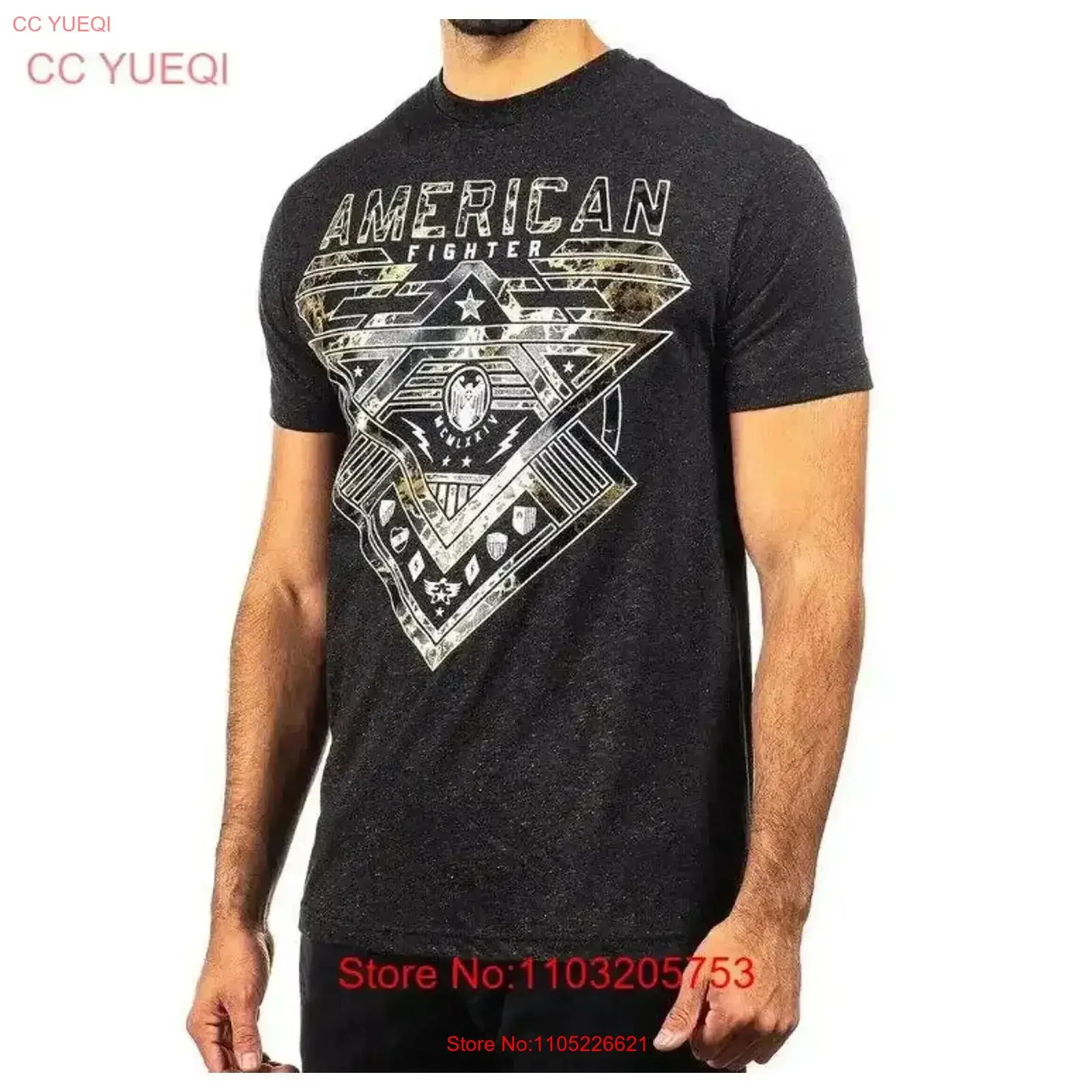 Camiseta masculina American Fighter Santa Clara Athletic Premium XS 4XL vintage lavado casual gráfico esticado ligeiramente vintage
