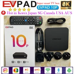 [Подлинный] EVPAD 10P 2024 супер JP Корея США TV box Горячая Распродажа Азия SG мой CA UK AUS новейший медиаплеер Обновление от EVPAD 6P tv box