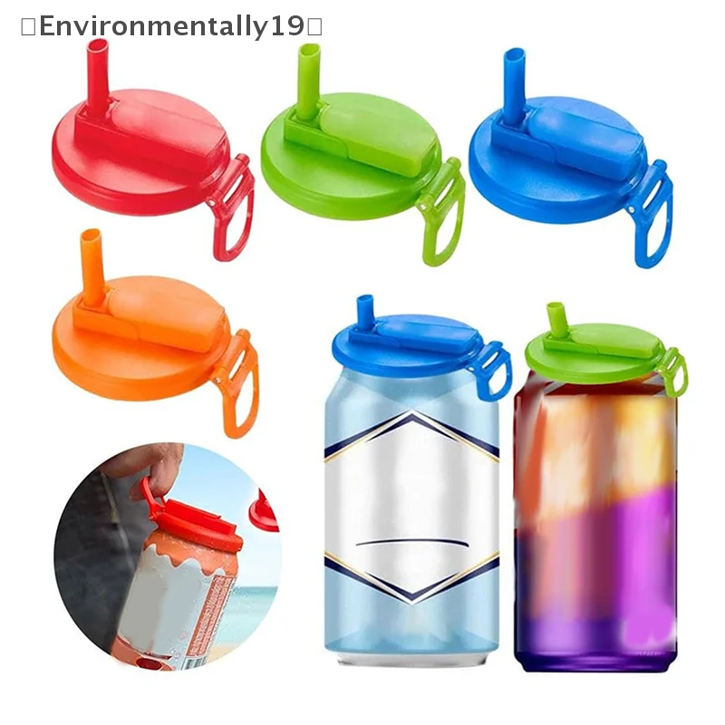 Tapas de plástico para latas de Soda, cubiertas de latas a prueba de salpicaduras de repuesto para tapa de taza de Soda, pajitas de cerveza, 2 uds. ​ Can cubre accesorios para botellas