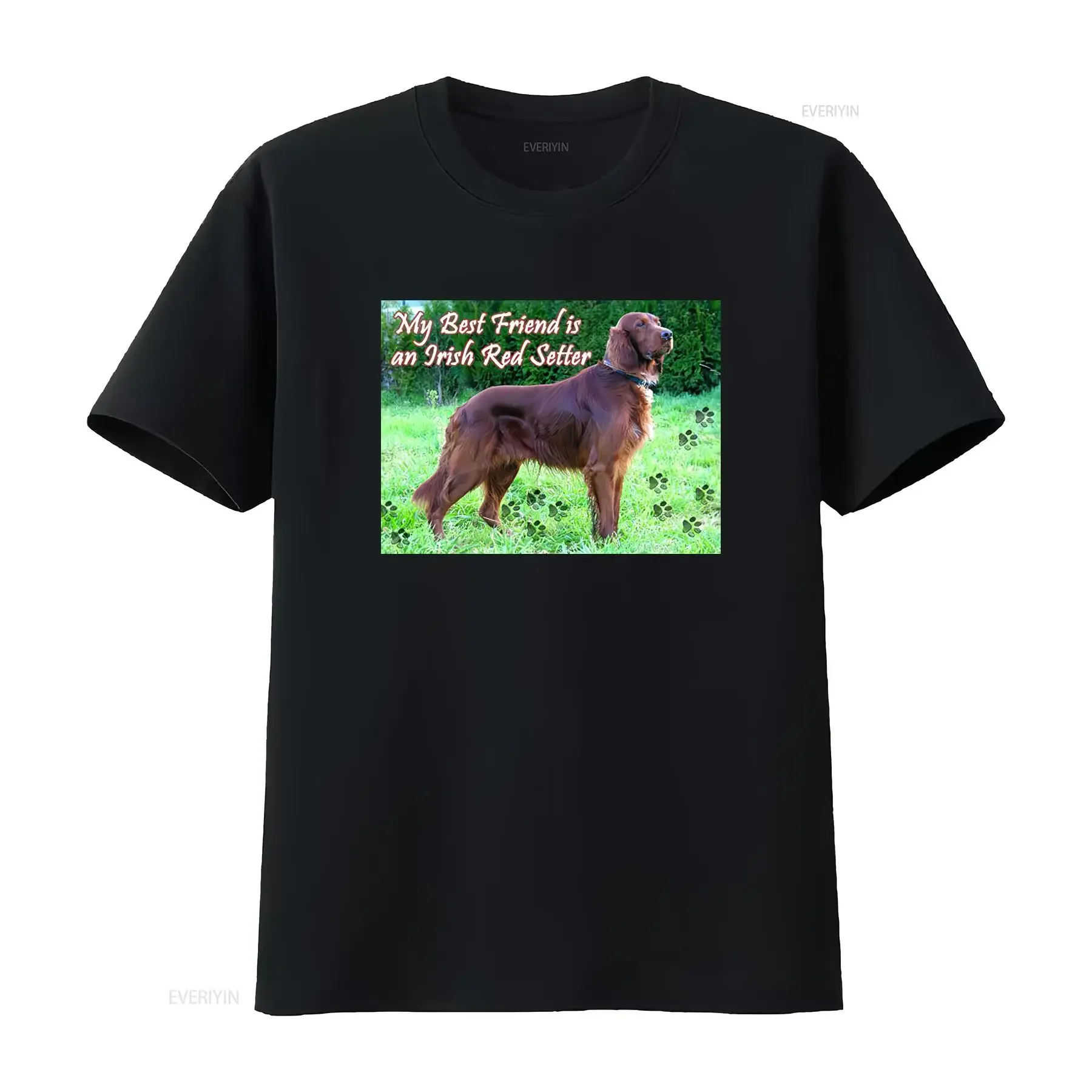 Irish Red Setter T shirt classic round neck short sleeved choice of sizes and colours Mens womens vintage Washed Stretched