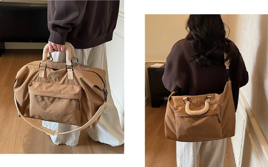 

Foldable Portable Travel Bag for Men, Short-Distance Lightweight Large-Capacity Luggage bag, Fitness Travel Camping and Shopping