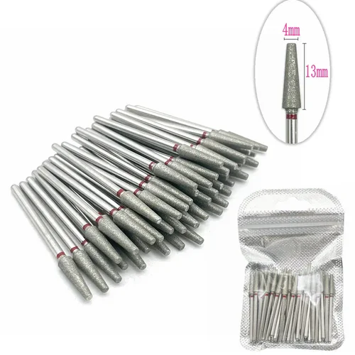 Imagen 2 del producto 50 Uds. Taladro de uñas de diamante, juego de brocas para limpieza de cutículas, cortador eléctrico de manicura, accesorios, herramienta para quitar la piel muerta