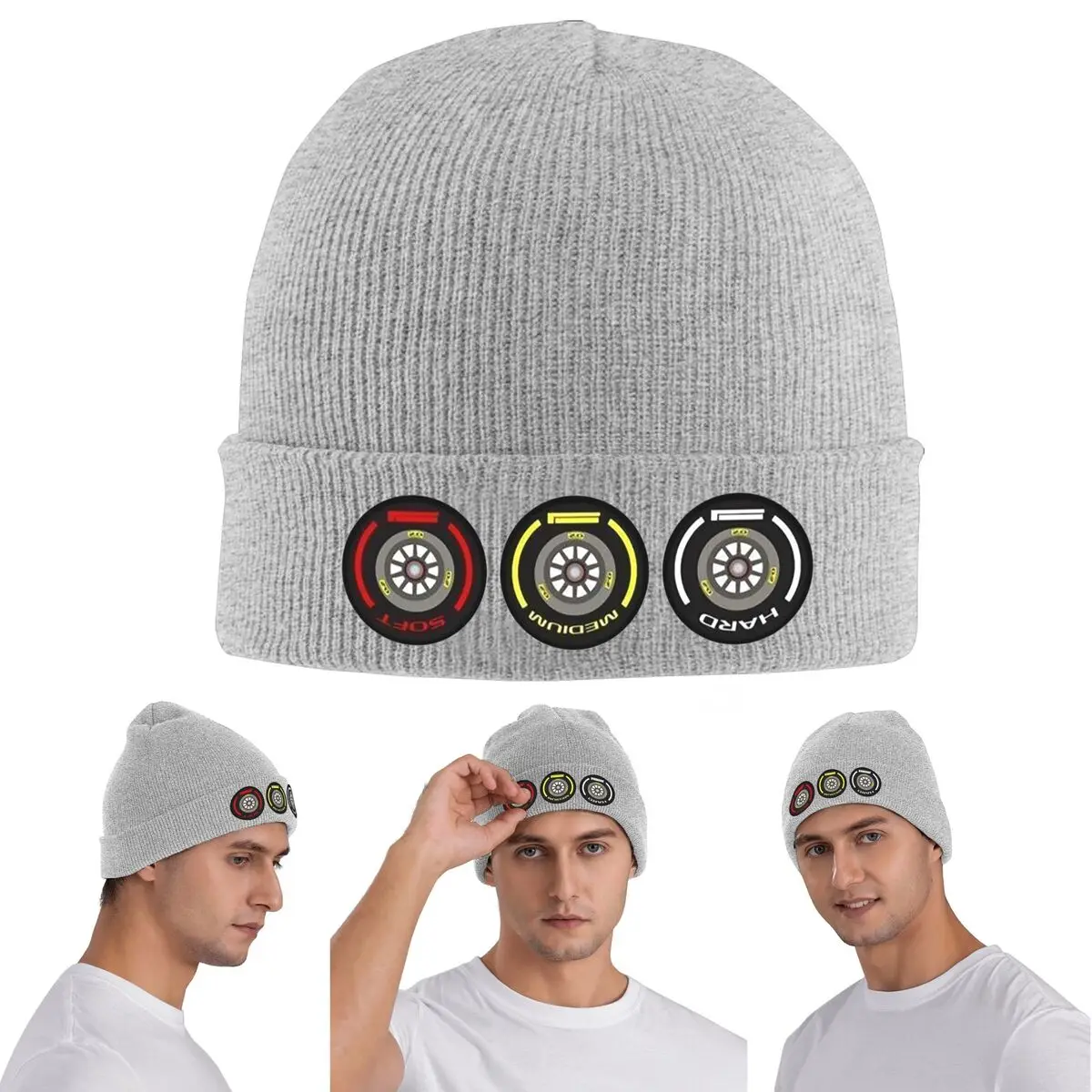 

Box Box Box Tire Compound Теплая вязаная шапка Зимняя вязаная шапка Skullies Шапки Шапки в стиле хип-хоп для унисекс