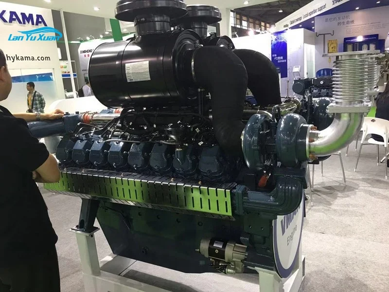 Water cooled 16 cylinder 29.235L Vman D30A 1020kw standby engine for generator