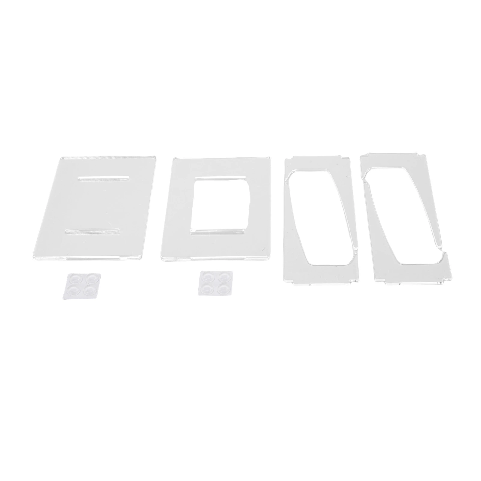 2 Packs Acrylic Clear Plate Display Stand for Book Decorative Plaque Photo Platter Tabletop Art Home Office