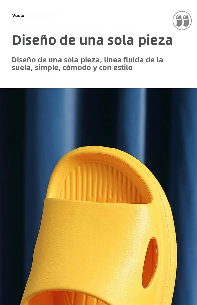 Sandalias de suela suave antideslizantes para interiores y exteriores, zapatillas de verano para parejas, para el hogar, baño...