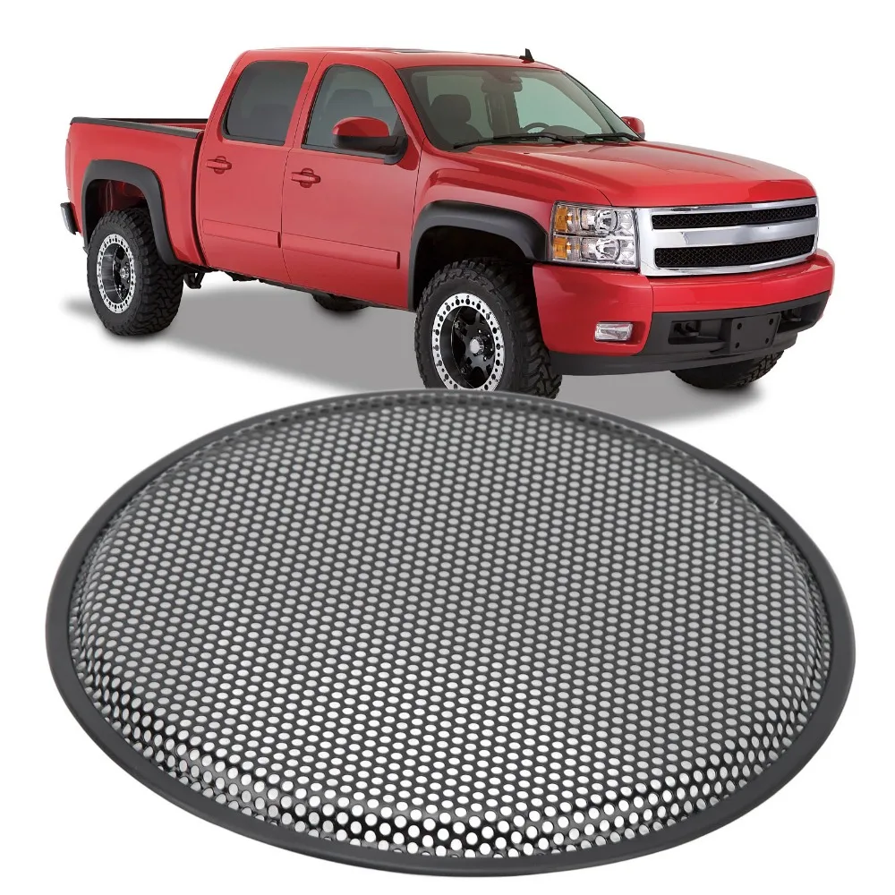 12 Inch Speaker Grill Iron Subwoofer Speaker Circle Cover Audio Mesh Protector Guard for Car RV