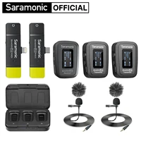 Saramonic Blink500 Pro micrófono Lavalier inalámbrico para iPhone Android PC ordenador cámaras DSLR Youtube grabación Streaming Vlog
