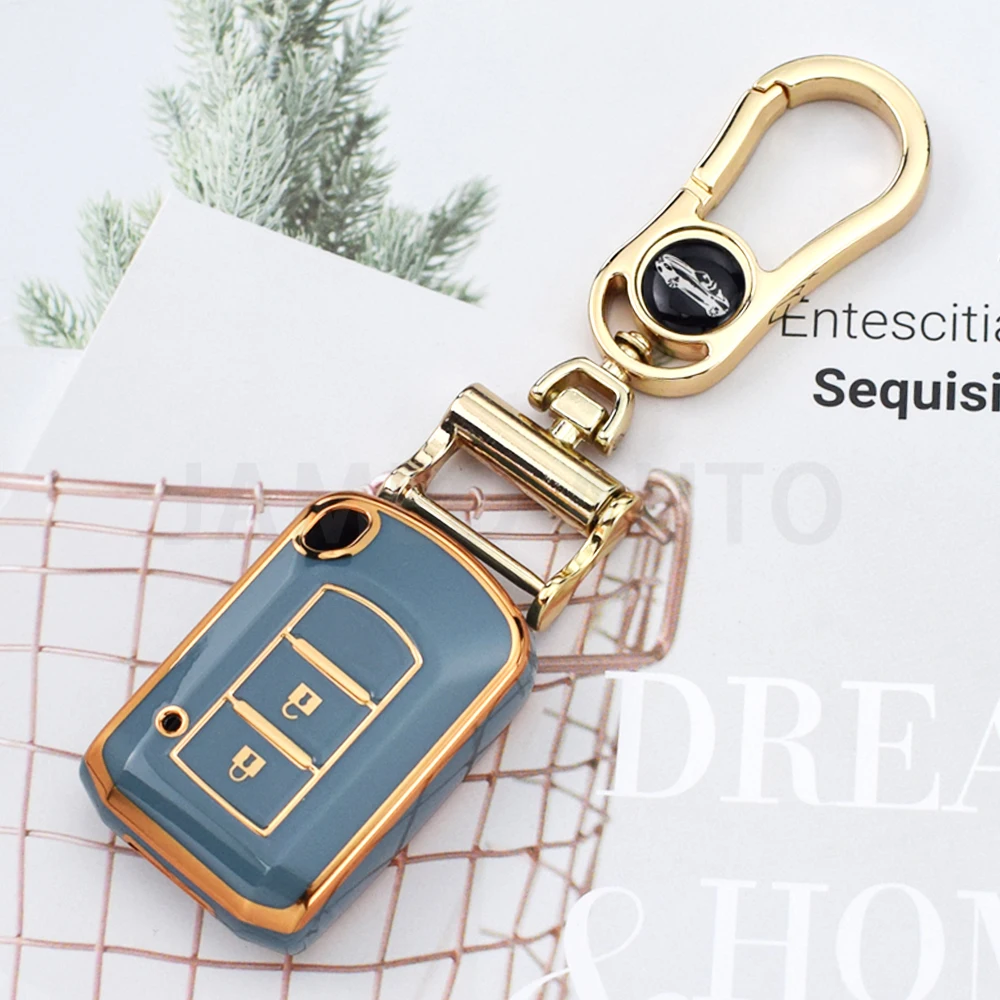 2 Buttons Remote Car Key Cover For Mitsubishi ASX 2021 Space Star ASH Outlander Lancer EX Galant Pajero Keychain Holder Key Case