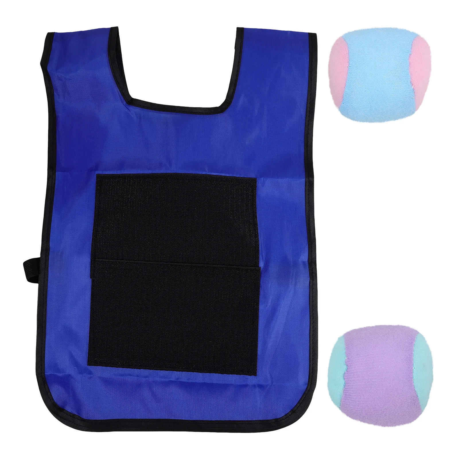 Липкий мяч для детей, синий вязкий жилет, игровой набор с 3 мячами,