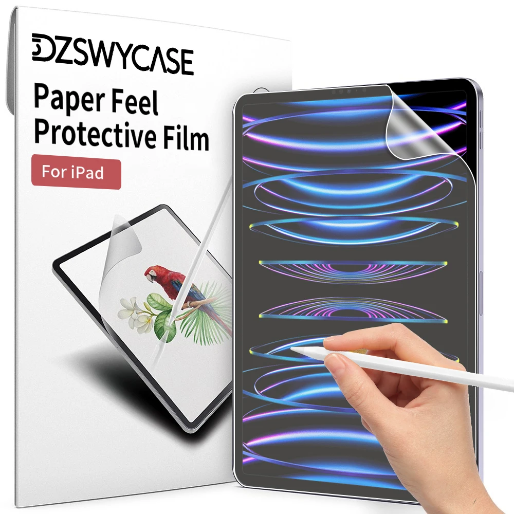 3 Pcs Like Paper Film Screen Protector For iPad Air 11 M3 Pro 12.9 13 M4 M5 Air 3 4 5 11th 10th 9th Gen Mini 4 5 6 7 Accessories