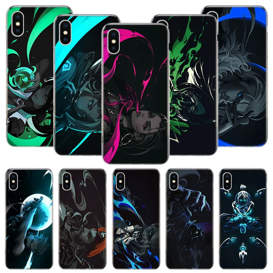 Valorant Cool Phone Case For iPhone 16 15 Plus 11 14 Pro Max 13 12 Mini XS X 7 8 + SE Pattern Customized Couqe Cover 11 12 13 14