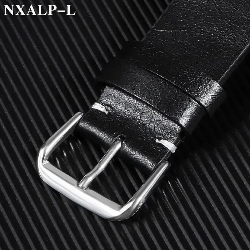 الإفراج السريع حزام الساعات خمر حزام من الجلد الطبيعي 18 مللي متر 20 مللي متر 22 مللي متر 24 مللي متر خياطة الرجال النساء الأعمال العالمي معصمه