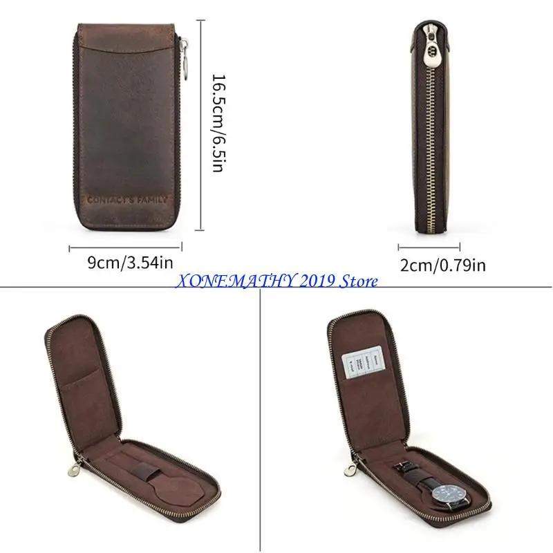 F42F Watch Fashion Watch Uchwyt przenośny Organizator podróży Wygodne zamek błyskawiczny