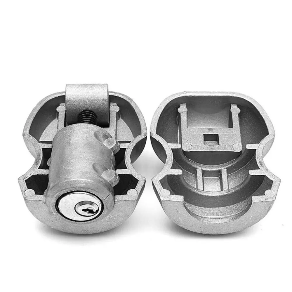 Zinc Alloy Anti-Theft Lock Dust Resistant Silver Color Ball Lock Corrosion Resistant Universal Fit Caravan Lock Tow Vehicles