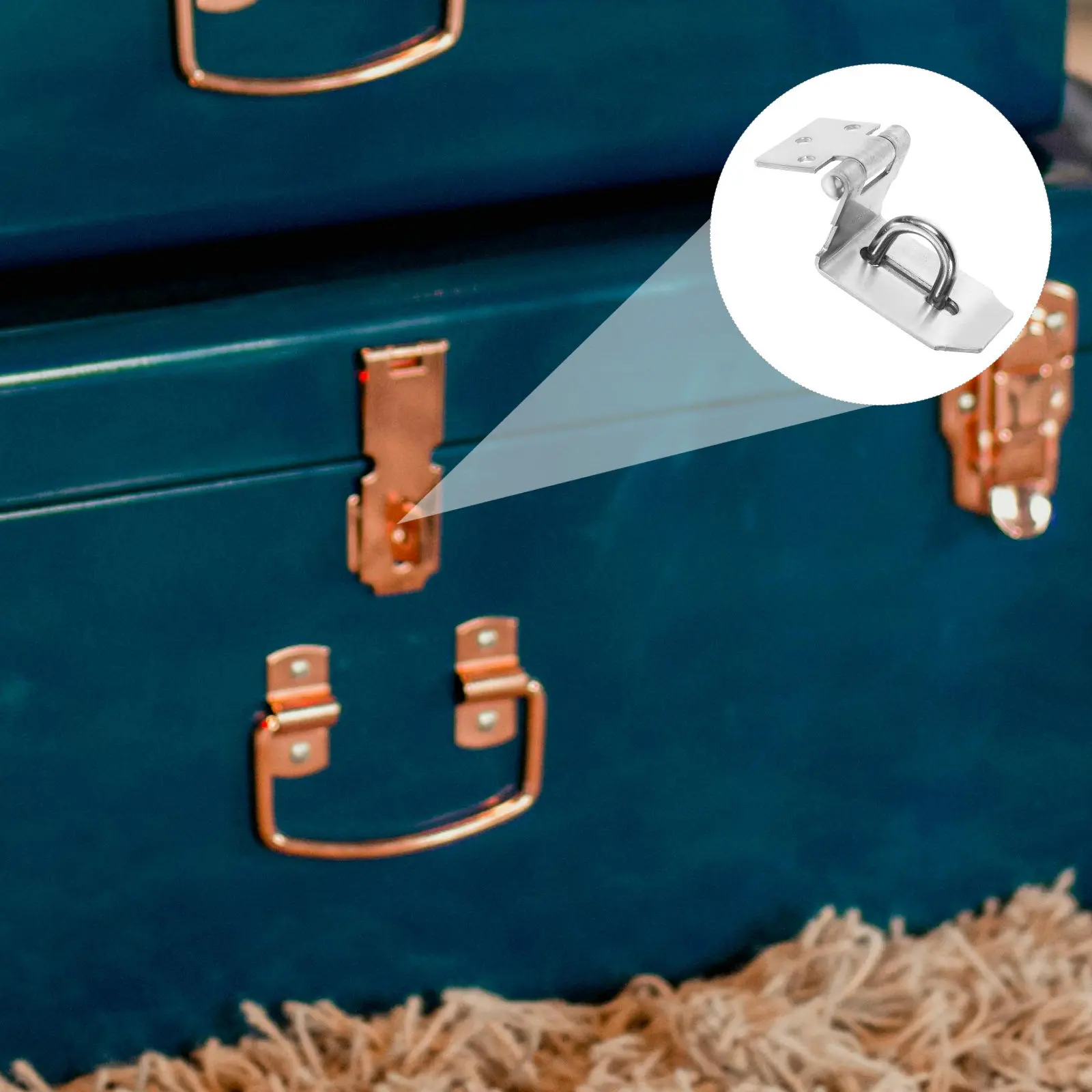 Heavy Duty 304 Stainless Steel Right Hasp for Shed Door Cabinet Outdoor Window Latch Padlock Hasp Hardware