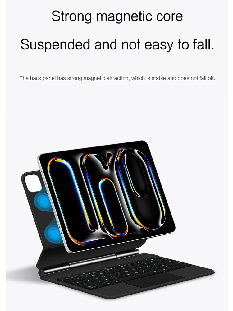 Backlight Magic Keyboard voor iPad Pro 11 13 M5 2025 hoes voor iPad Air 11 13 inch 2026 M4 M3 M2 hoes Pro 13 11 M4 Smart Cover - afbeelding 2