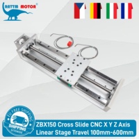 【EU Free VAT】150mm Width ZBX150 Linear Guide Worktable, with a Stroke of 300mm 400mm 600mm, Made of High-Precision Materials and Excellent Load-Bearing Capacity Horizontal bearing 120kg, Vertical bearing 50kg
