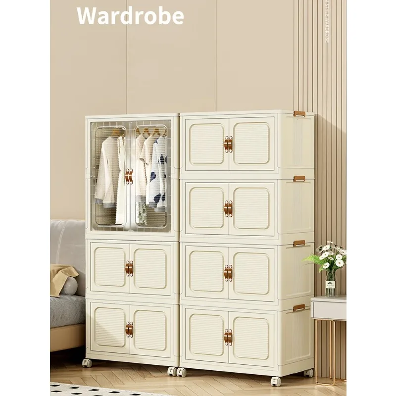 

Большой складной ящик, не требующий установки шкаф для хранения, детский шкаф для дома, гостиной, передвижной вместительный органайзер, контейнеры