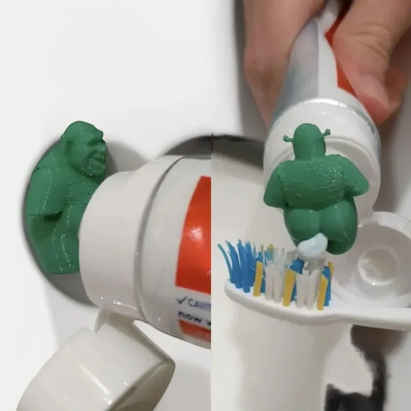 

Shrek pooping toothpaste topper for Kids and Adults Toothpaste Topper Toothpaste Squeezer Bathroom Accessories Toothpaste