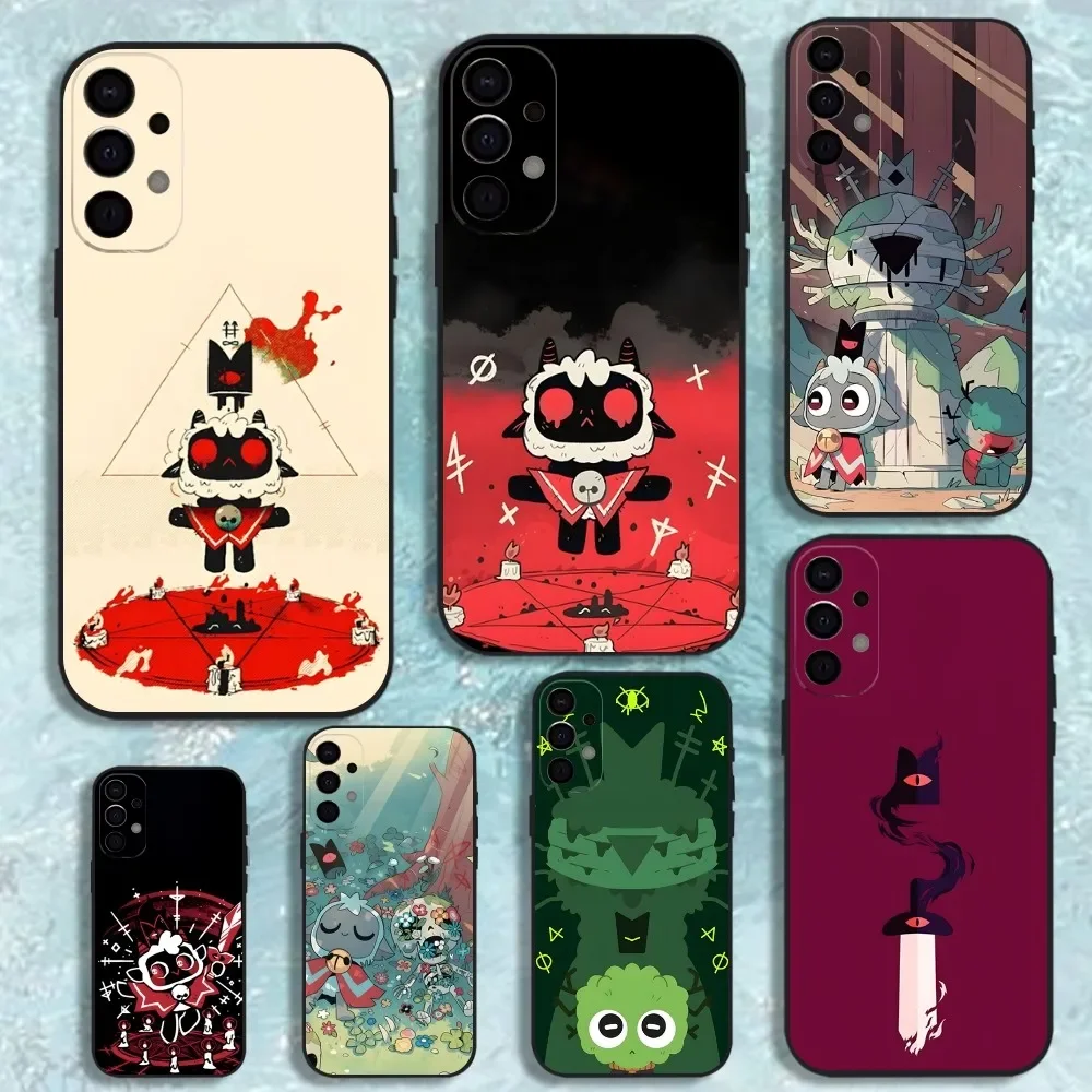 C-Cult of the Lamb Phone Case For Samsung S25,S24,S21,S22,S23,S30,Ultra,S20,Plus,Fe,Lite,Note,10,9,5G Black Cover
