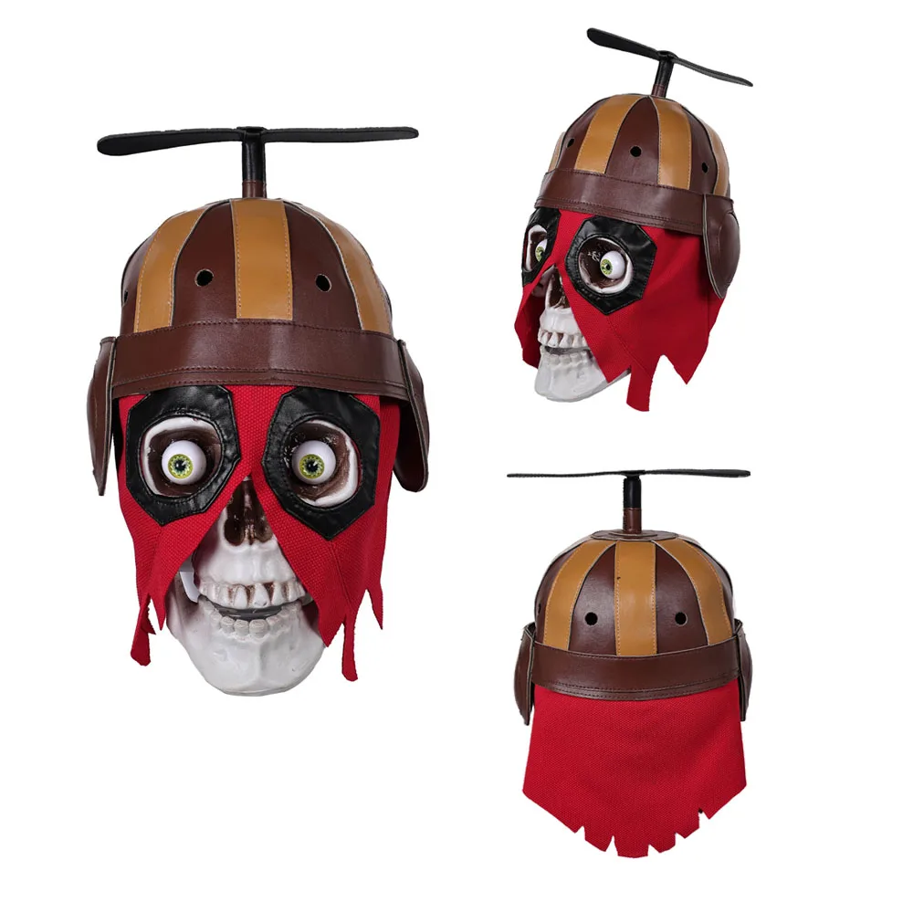 Wade Cosplay Mask Skull Ornament Fantasia Cartoon Wilson Helmet Desktop Decor Composite Leather Masquerade Halloween Party Prop