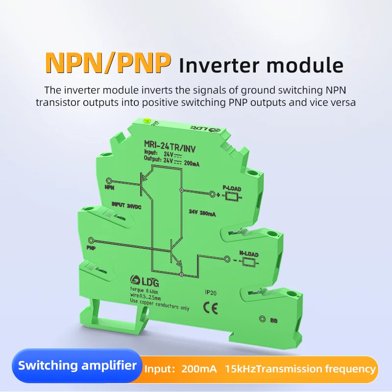 

MRI-24TR/INV NPN PNP модуль инвертора сигнала для адаптера датчика интерфейса ПЛК промышленная автоматизация