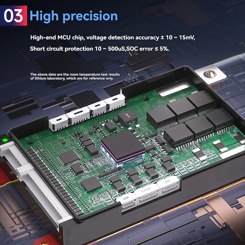 100A Li-Ion Battery BMS  With Wifi Module And CAN 485 Communication Protection Board  For Lifepo4 Lithium Battery Pack