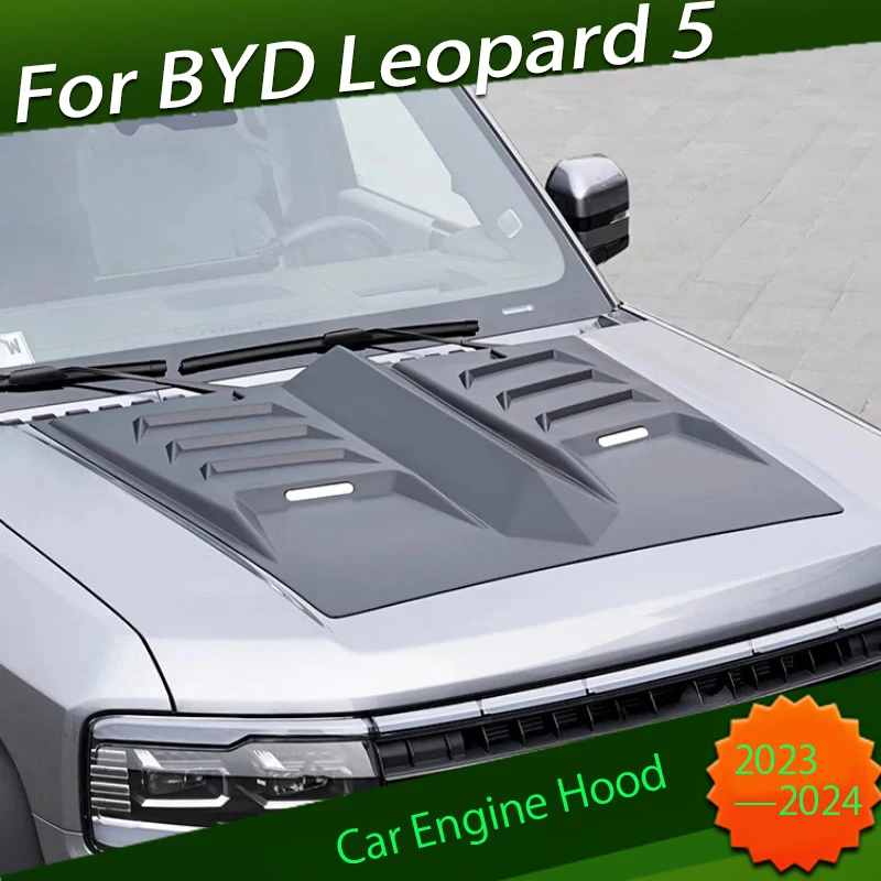 

Car Hood Decorative Stickers Fit for BYD Leopard 5 2023 2024 Modified Engine Hood Fake Air Intake Car Exterior Decoration Parts