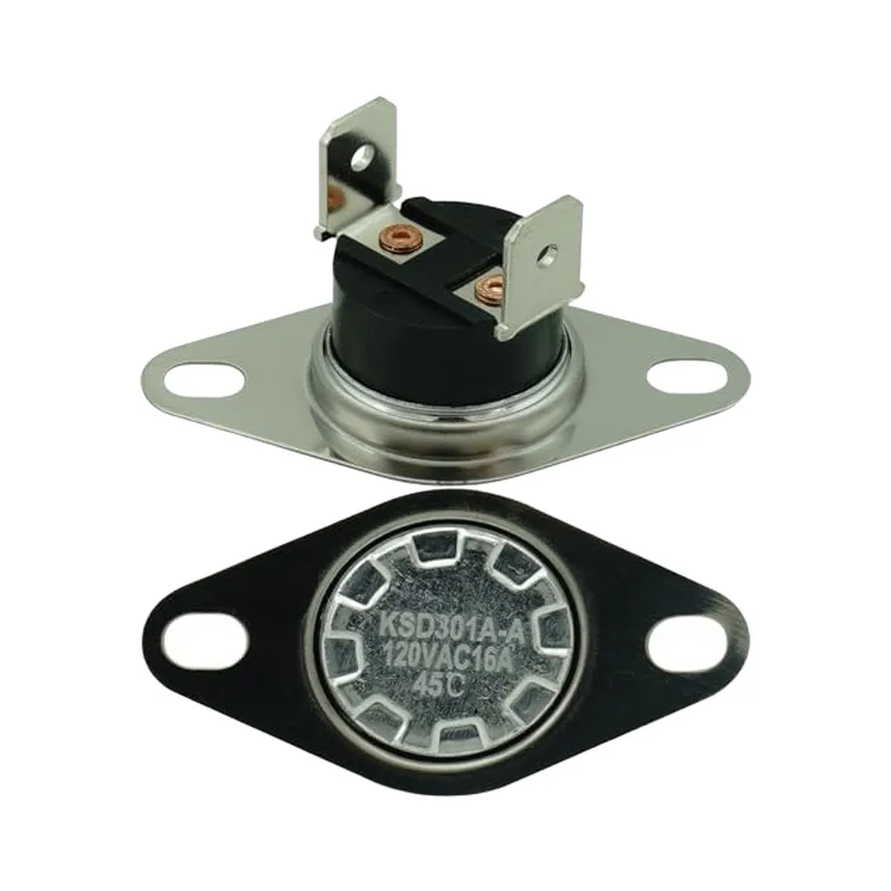 Two F115-25F Fireplace Blower Thermostats with 14 Terminal Connections and Precision Thermal Switching Between 115F and 90F