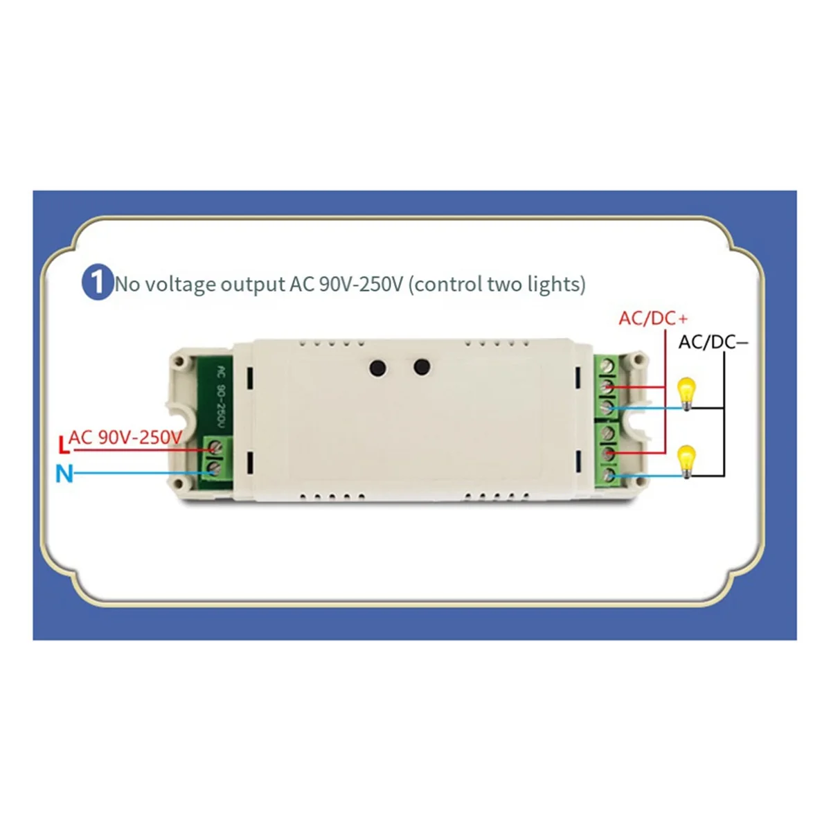 T07C-ESP8285 Zwei-Wege-WLAN-Entwicklungsplatine 220 V Zwei-Wege-Modifikationsteile Multifunktions-Zwei-Wege-Relais-Entwicklungsplatine