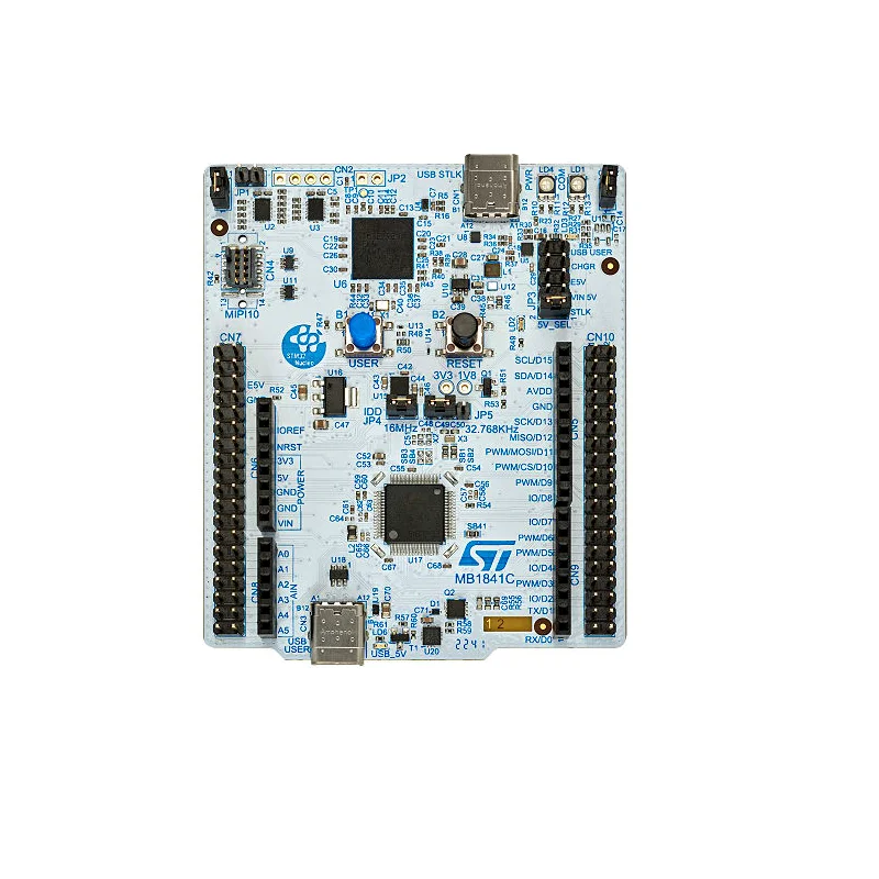 NUCLEO-L476RG STM32 Nucleo-64 development board with STM32L476RG MCU, supports Arduino and ST morpho connectivity