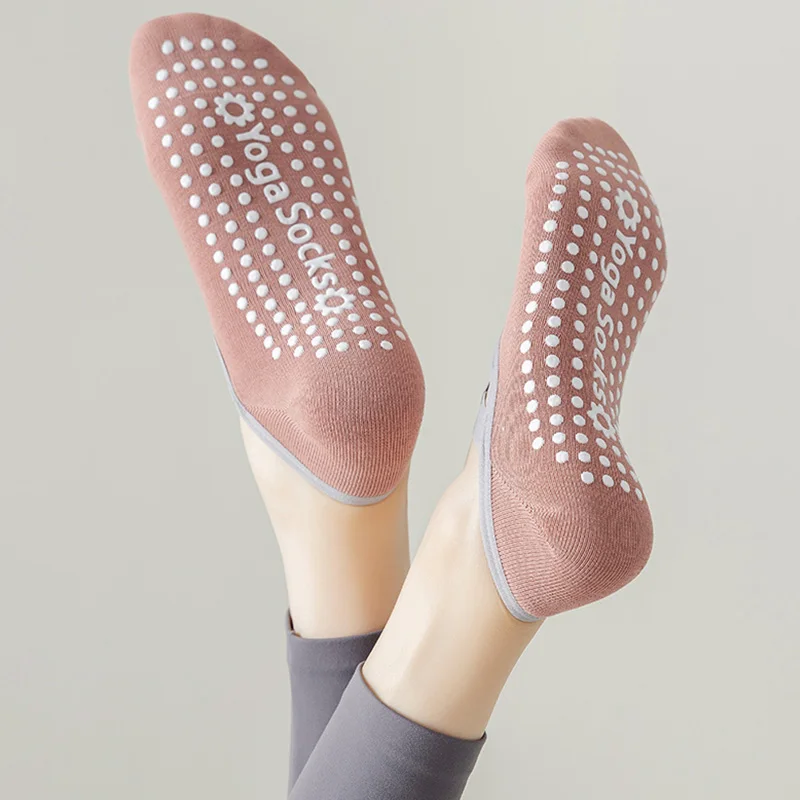 1 paar Professionelle Frauen Yoga Socke Silikon Anti-slip Ballett Pilates Socken Frauen Backless Atmungsaktive Bandage Yoga Sport Socken – Detail 5