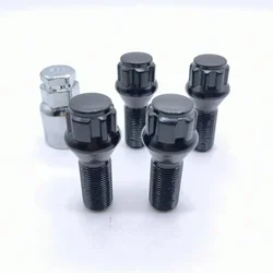 M14x1.5 Anti-hırsızlık Vidaları Cıvata Somun Tekerlek Anti-hırsızlık Kilitleri VW Audi Mercedes-Benz Skoda için Takım Elbise