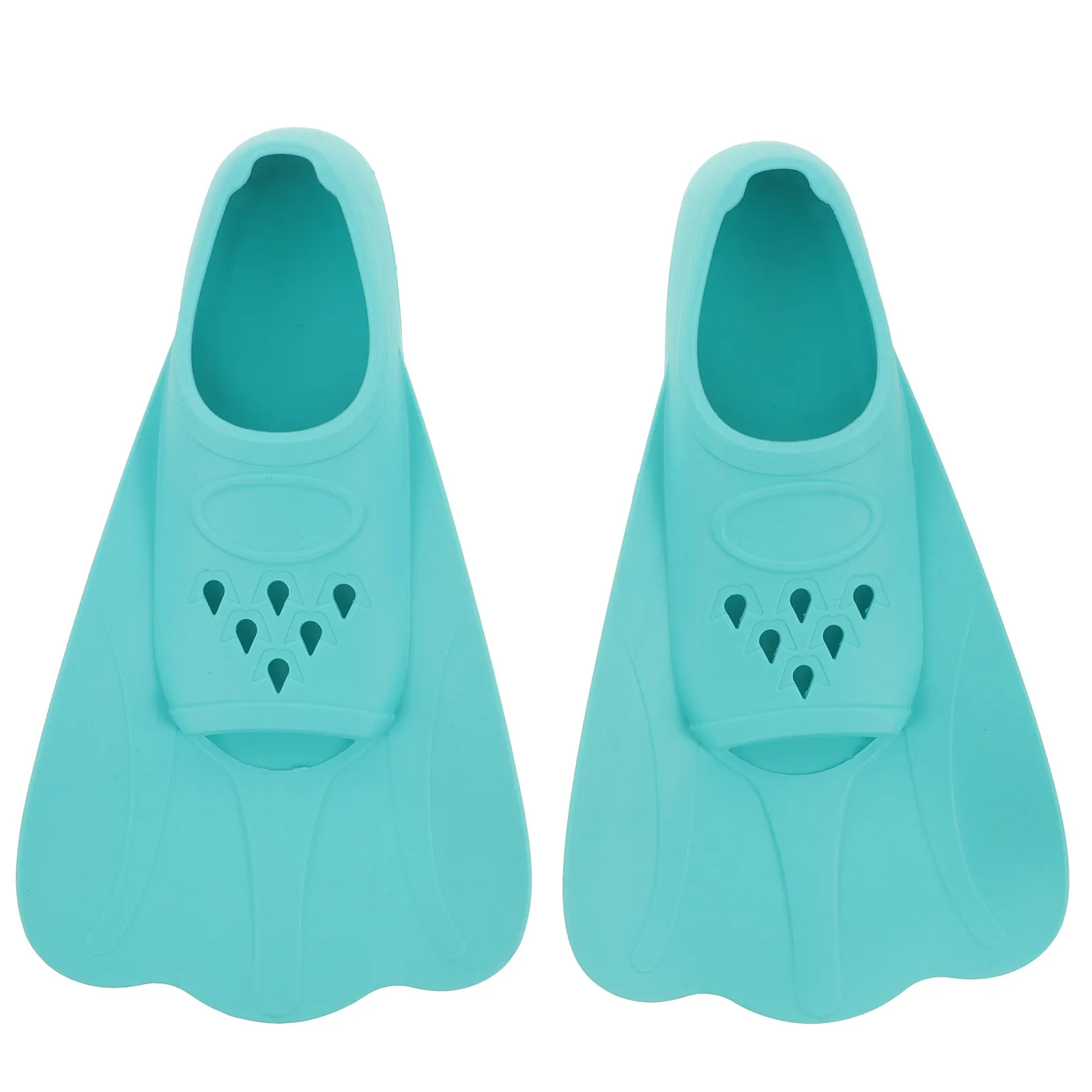 1Pair Silicone Swim Flippers Adult Swimming Training Fins Wider Diving Snorkeling Floating Fins Lightweight for Girls