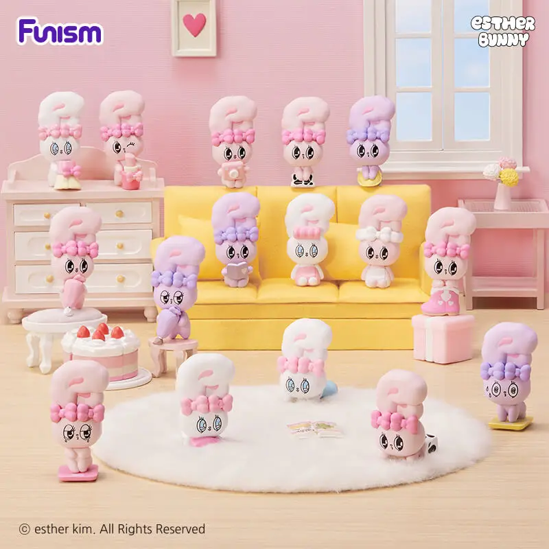 

FUNISM Esther Bunny Little Vlog Series Bunny Face Blind Box Action Figure Cute Gift for Kids Birthday Party Series Blind Box