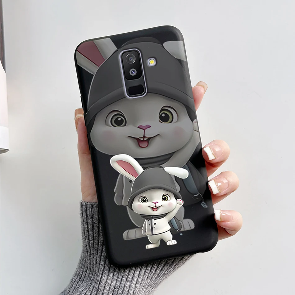 For Samsung Galaxy A6 Plus A6+ 2018 Case SM-A605F Silicone Cover Cute Bear Cartoon Soft Funda For Samsung A6 2018 A6Plus Bumper