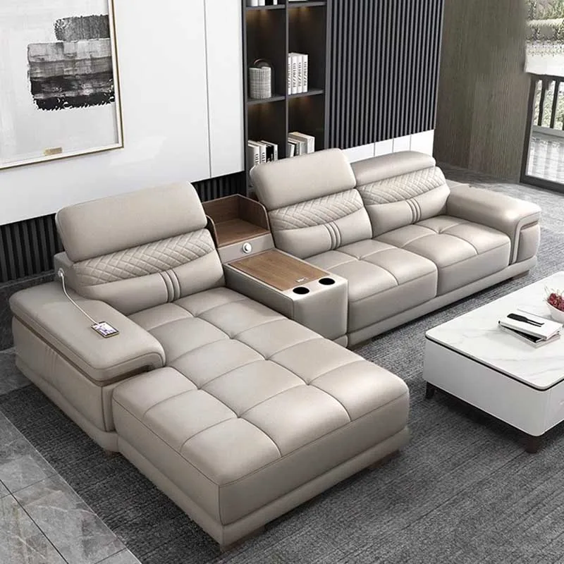 Leather Living Room Sofas Modern Nordic Two Seater Lounge Floor Puffs Sofa Lazy Reading Designer Woonkamer Banken Home Furniture