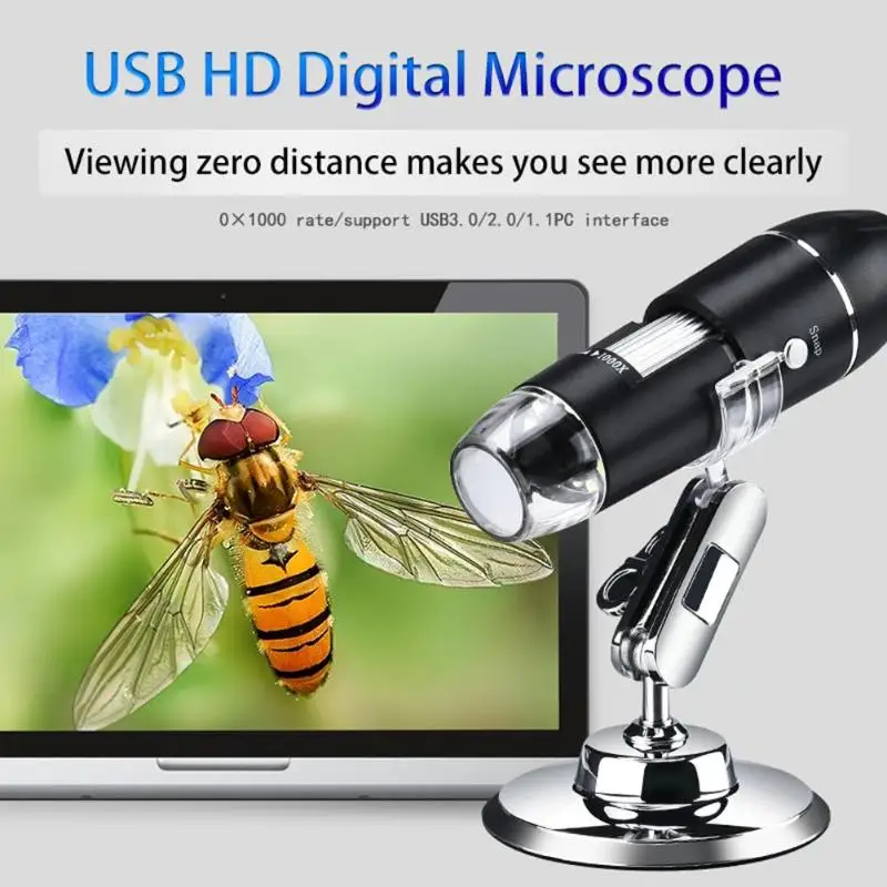 1600X Kính Hiển Vi Kỹ Thuật Số Camera 3in1 Loại C USB Di Động Kính Hiển Vi Điện Tử Cho Hàn Kính Lúp Có Đèn LED Cho Tế Bào Sửa Chữa Điện Thoại