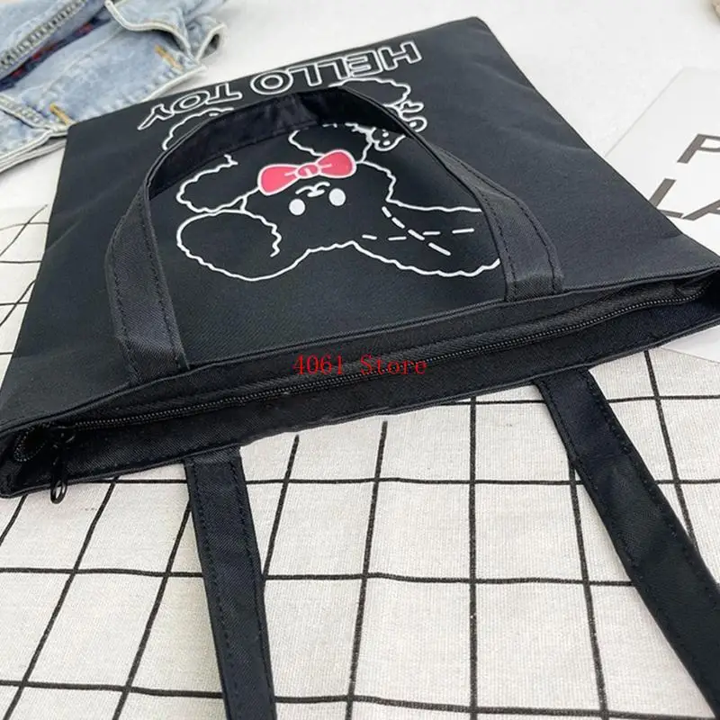 

Холстовая сумка на плечо большой емкости с животным принтом, повседневная сумка для покупок