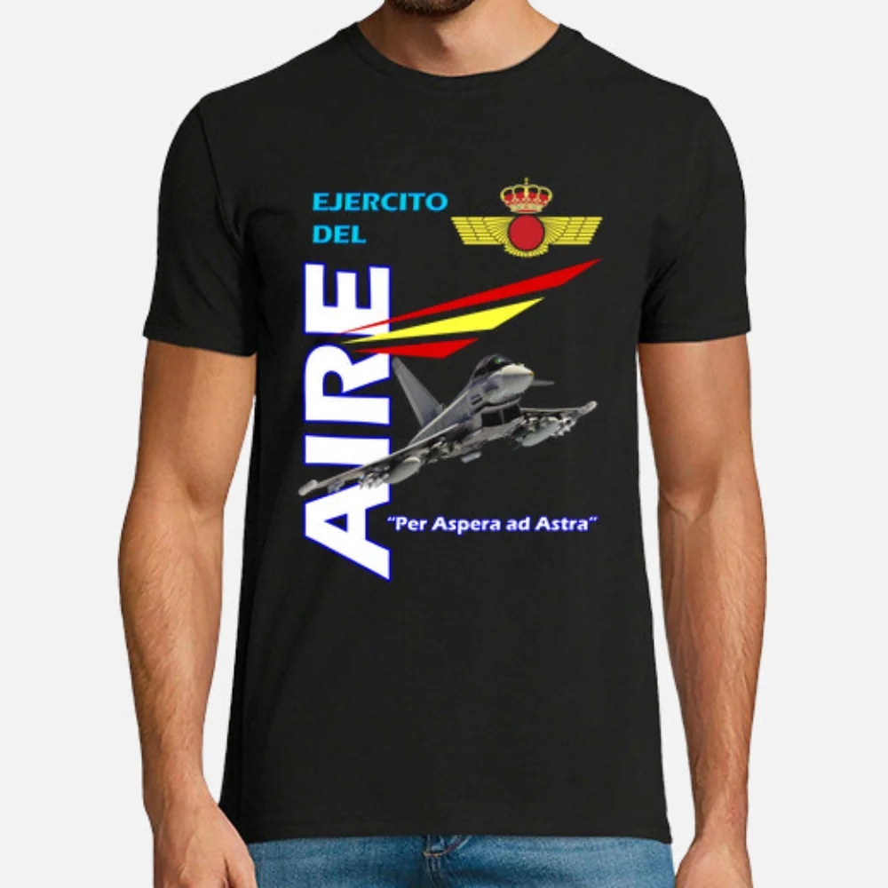 Spanish Air Force - Ejército Del Aire De España T-Shirt Short Sleeve Casual Cotton O-Neck Summer T Shirts