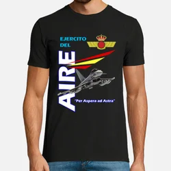 Hiszpańskie lotnictwo-Ejército Del Aire De España T-Shirt casualowe bawełniane letnie koszulki z okrągłym dekoltem