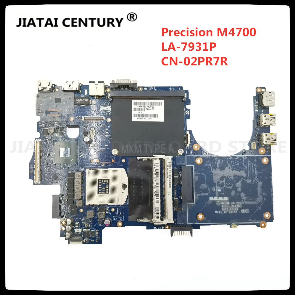 

For DELL Precision M4700 LA-7931P 02PR7R SLJ8A DDR3 Notebook motherboard CN-02PR7R Mainboard full test 100% work