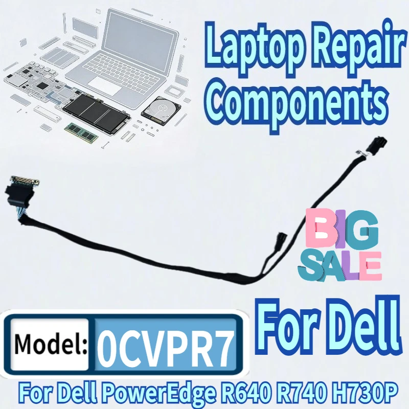 

90% New For Dell PowerEdge R640 R740 CVPR7 0CVPR7 H730P H740P CN-0CVPR7 8Bay PERC Board RAID Cable