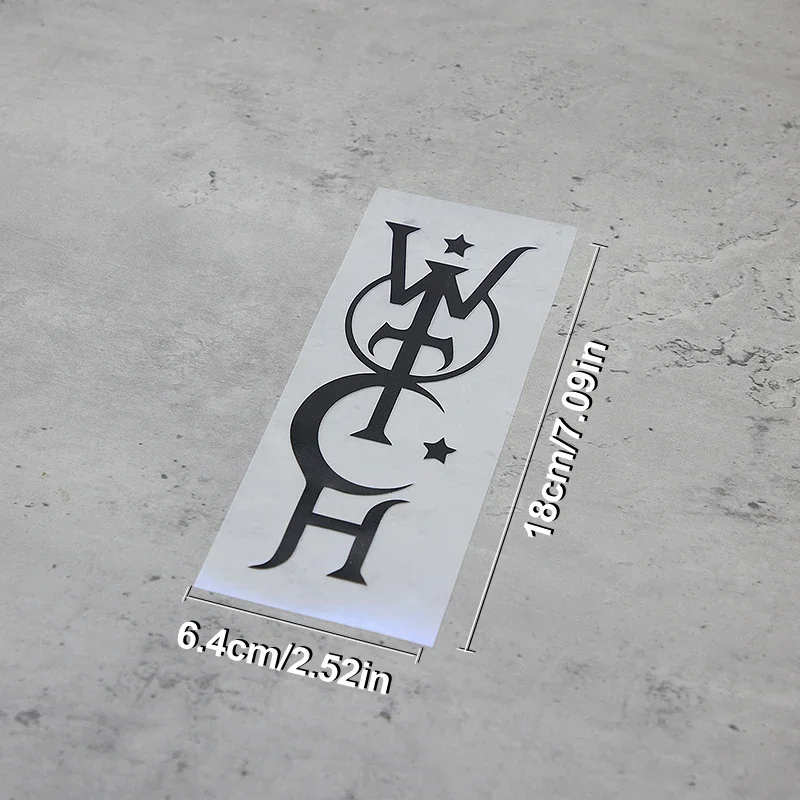 1PC Colorful Unique Font Car Decals, Different Color - Coded Designs, Perfect for Car Enthusiasts Loving Trendy Styles