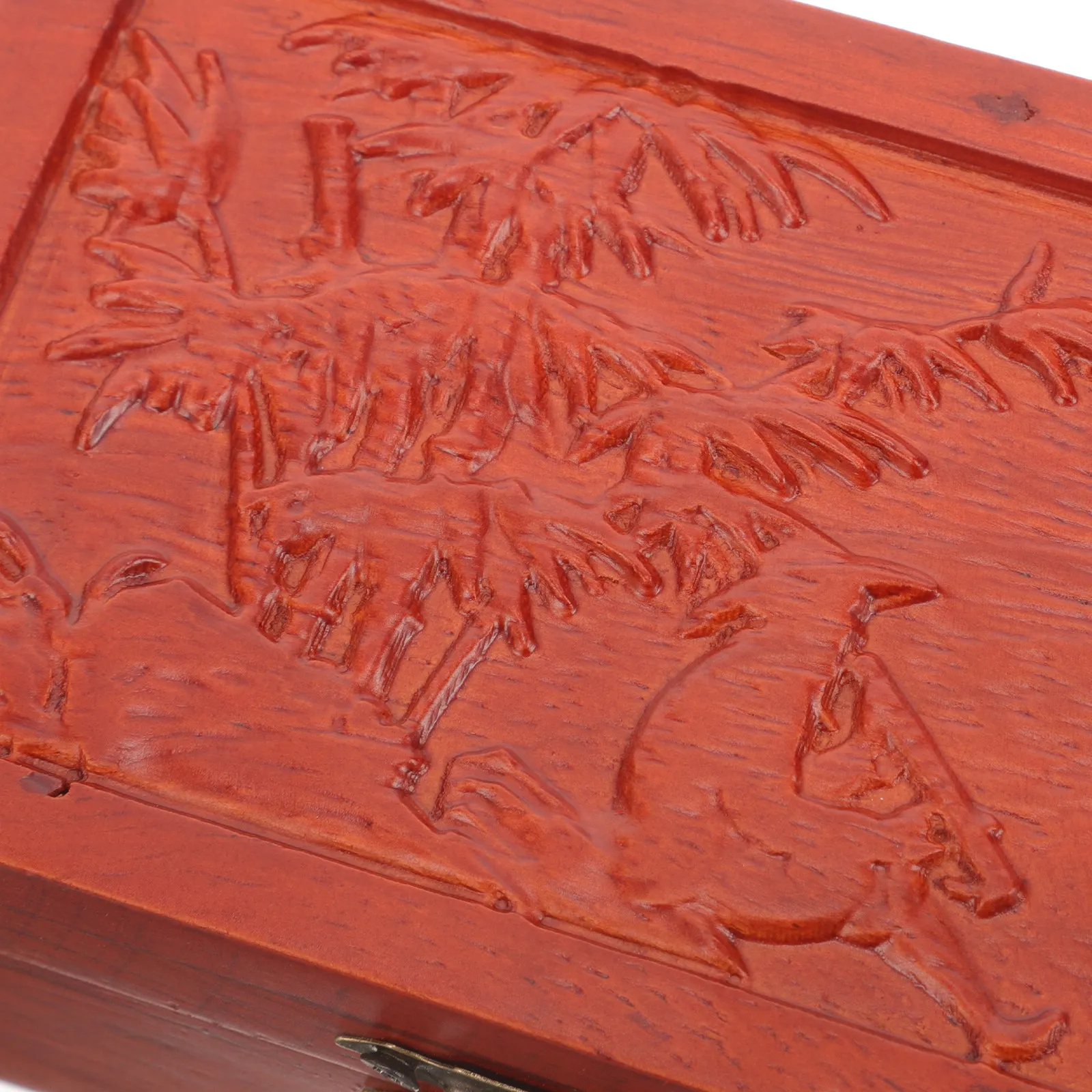 

Деревянная шкатулка для украшений в винтажном стиле, прочная, без заусенцев, настольный органайзер с большим пространством для кулонов, бриллиантов, янтаря и мелких украшений