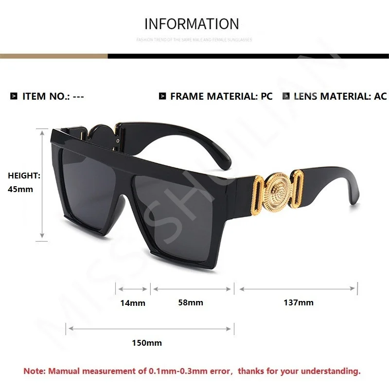2024 Classic Luxury Women Sunglasses Large Frame Lady Sun Glasses Vintage Plastic Shopping Oculos De Sol Feminino Shades Eyewear image 2
