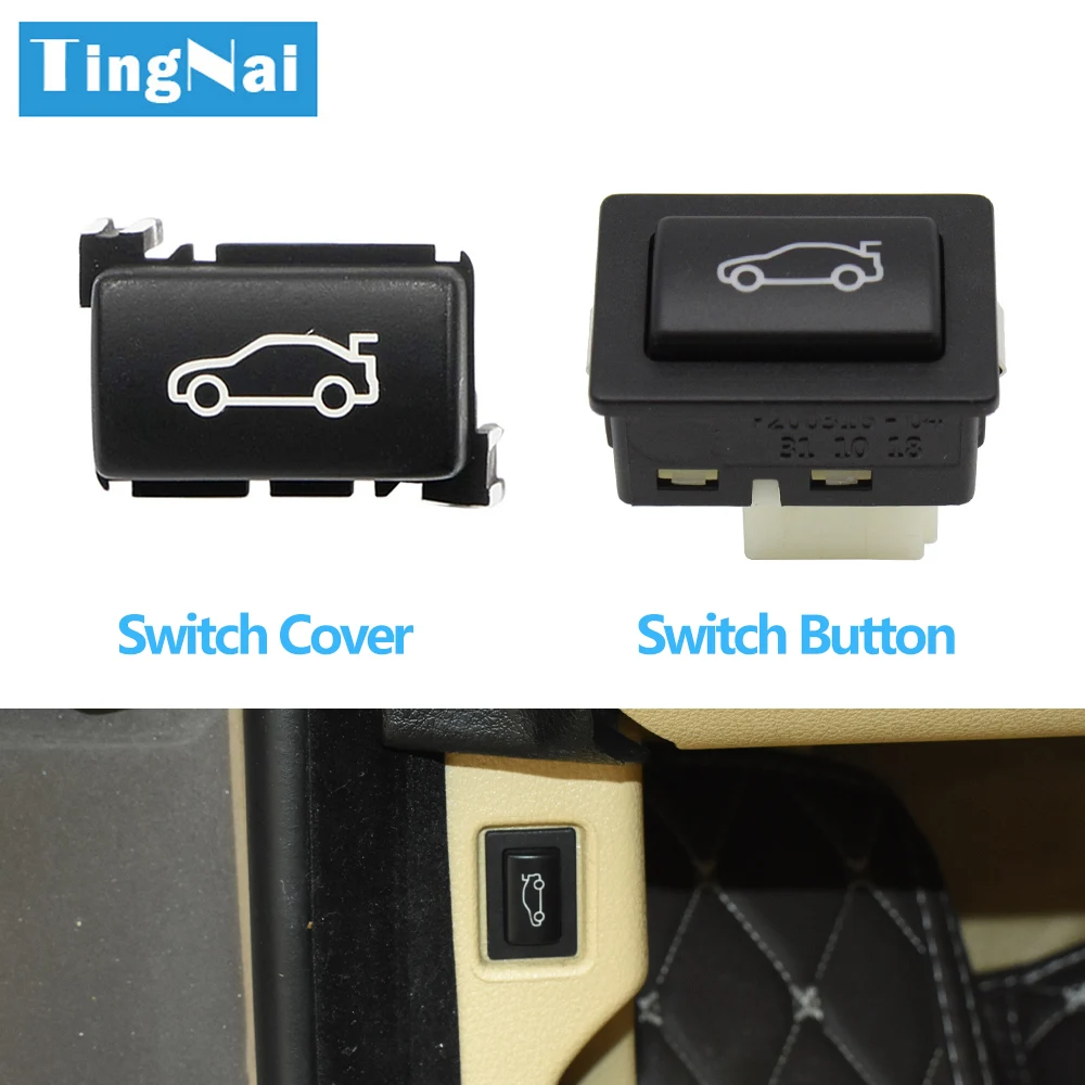 Quality Tail Cover Trunk UnLocking Switch Button For BMW 3 5 7 FSeries F20 F30 F35 F10 F11 F01 F02 91319200316