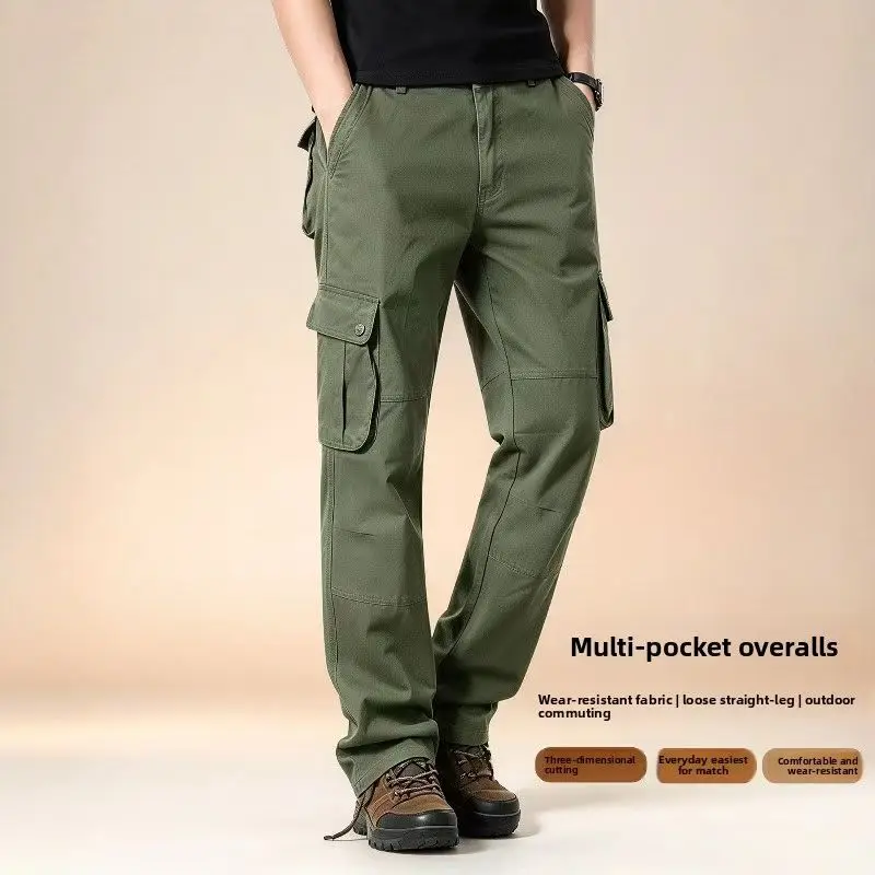 Men's Casual Pants with Wear-resistant Multi Pocket Outdoor Training Hiking Camping Tourism Cycling and Home Men's Work Pants